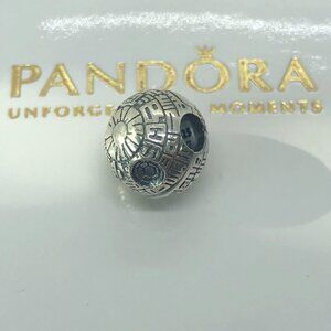 Pandora Silver Textured Star Sphere Charm